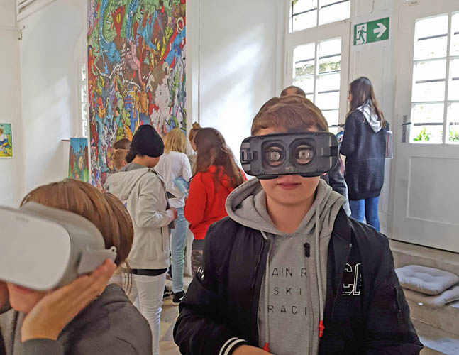 Lippische Gesellschaft für Kunst, Kunstverein Lippe, Detmold, Schüler, Workshop, Virtual Reality, Oculus Go