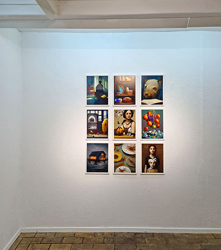 Johann Büsen, Künstliche Intelligenz, KI Kunst, Stable Diffusion, GaDeWe, Galerie des Westens, Bremen