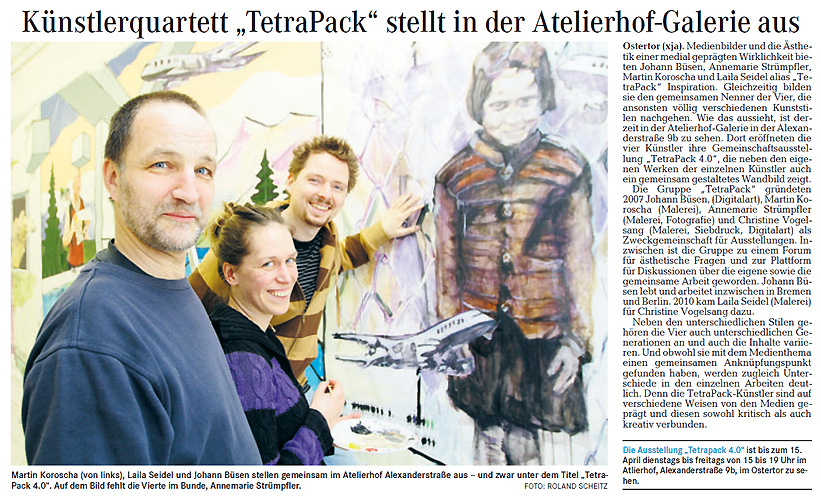 Weserkurier, Johann Büsen, Tetrapack, Martin Koroscha, Laila Seidel, Roland Scheitz